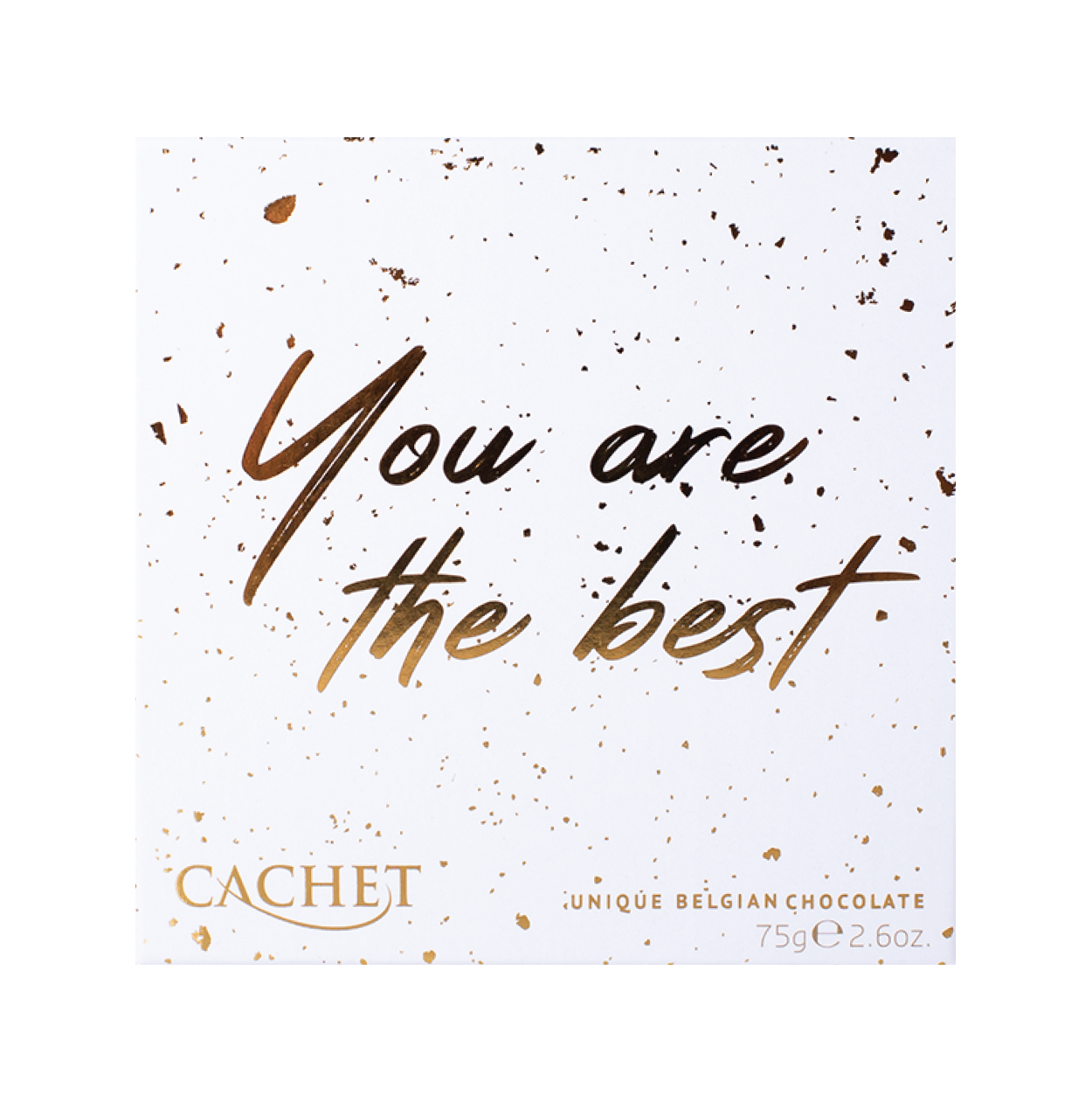 Pralinask med budskap 'YOU ARE THE BEST'