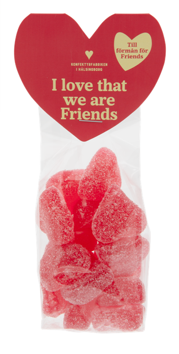 Geléhjärtan 'I Love that we are Friends'