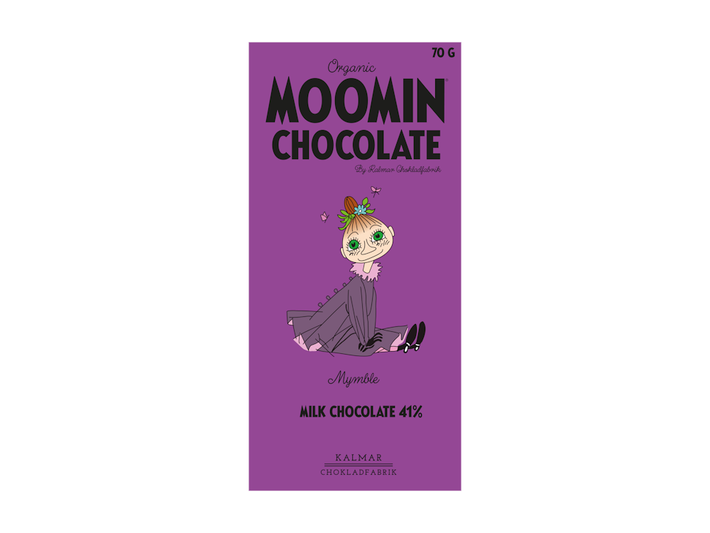 Organic Moomin Chocolate Mymble - Ren ljus choklad 41%