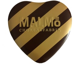 Kärleksasken i plåt från Malmö Chokladfabrik Ekologisk